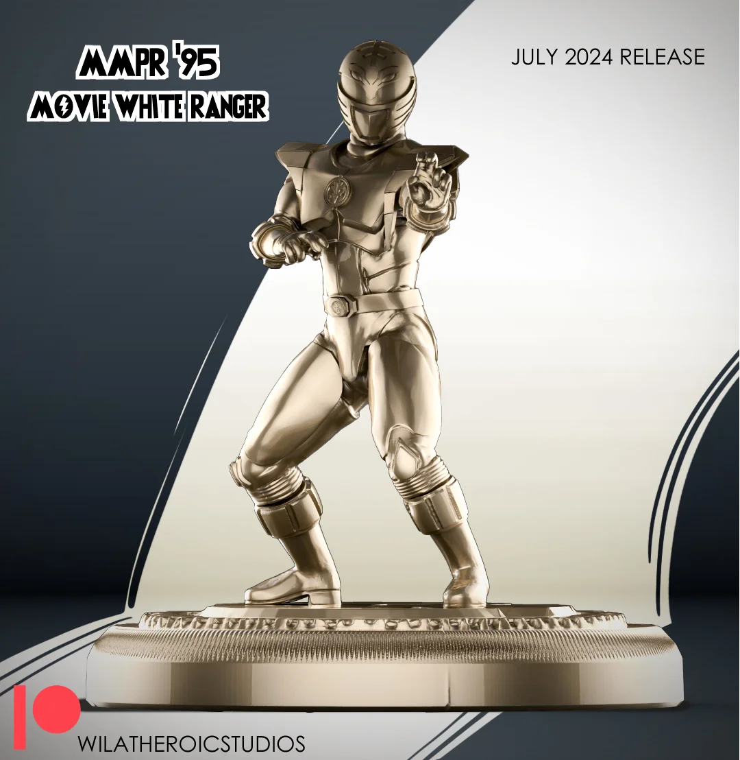 1995 Movie White Ranger 3d model