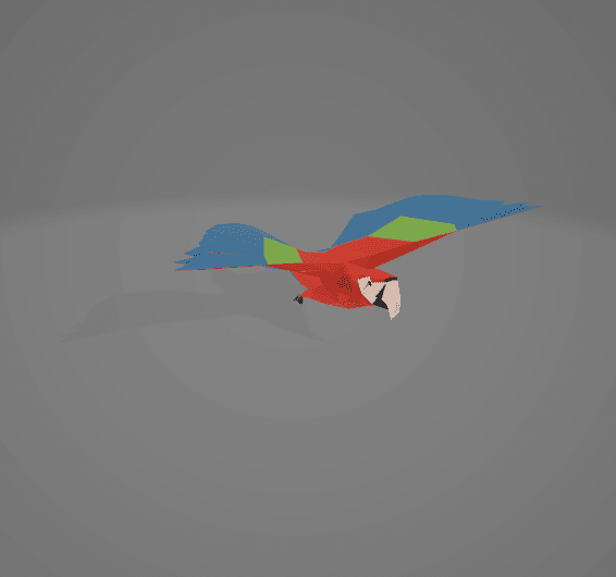 Flying_Parrot_Animated.glb 3d model