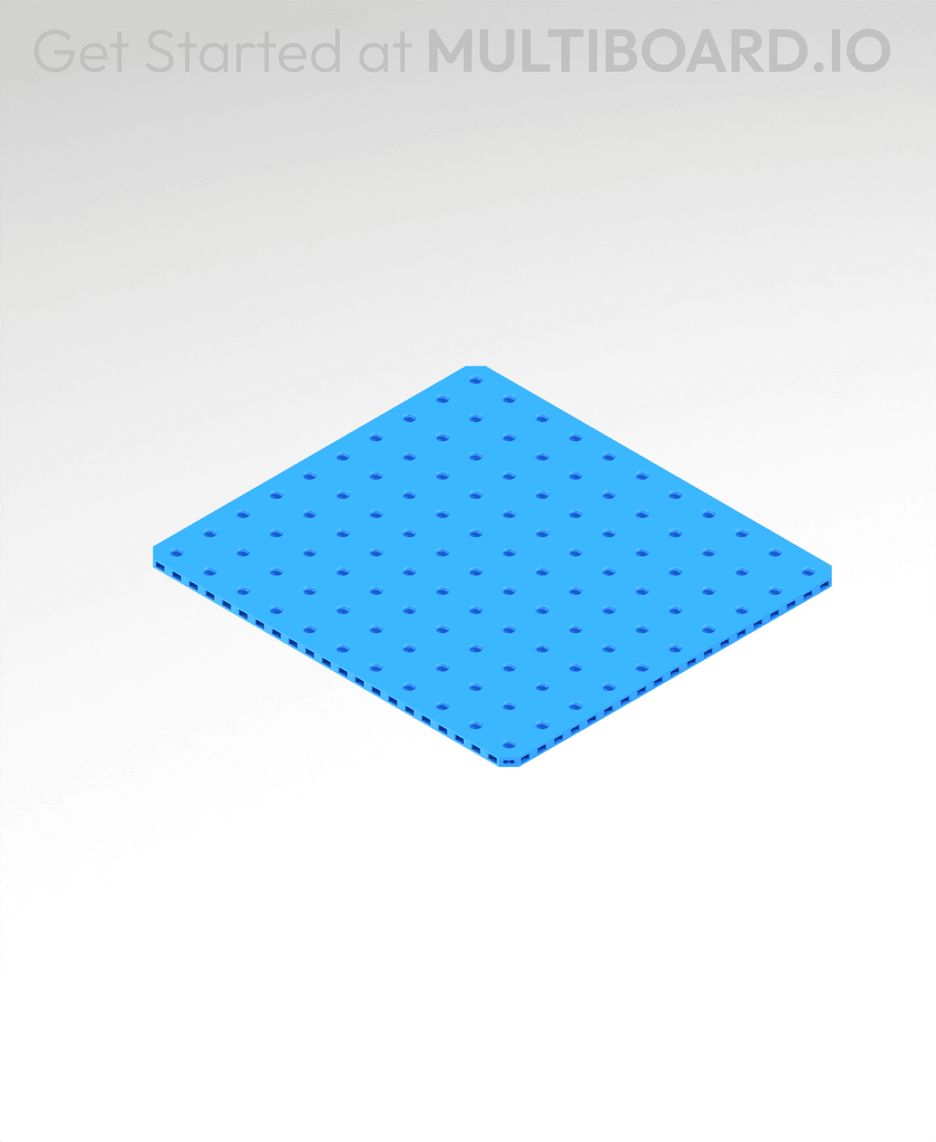 10x11 MU - Small Thread Offset MU - MultiBoard Plate 3d model