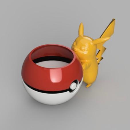 Pikachu pot 3d model