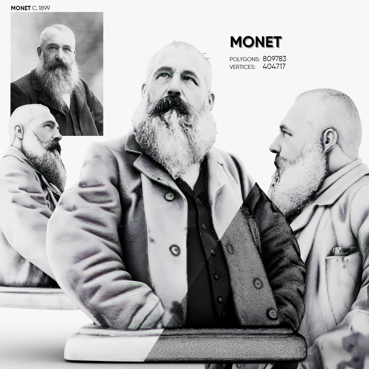 Monet 3d model