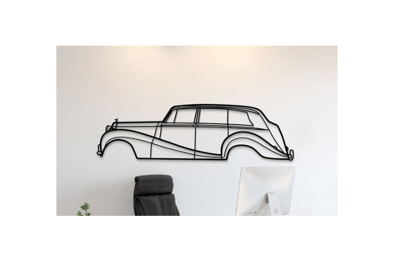 Rolls Royce - Silver Wraith 1946 Wall Art 3d model