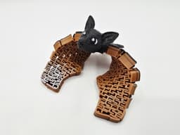 Cute Flexi Bat 3d model