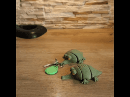 flexi chubby crocodile keychain 3d model