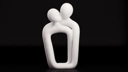 SOUL CONNECTION - Couple minimalist HomeDecor VALENTINE´S DAY 3d model