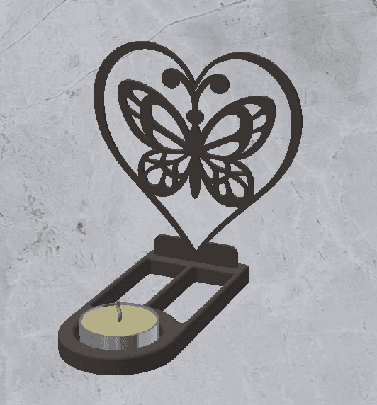 Candle Holder Decoration 3d model