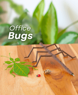 Office Bugs | Bee Tack, Leaf Bug Bookmark, Stick Bug Pen, Lady Bug Magnet 3d model