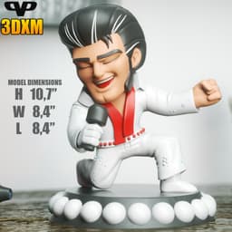Elvis Chibi STL for 3D Printing ChibiSTL 3DXM 3d model
