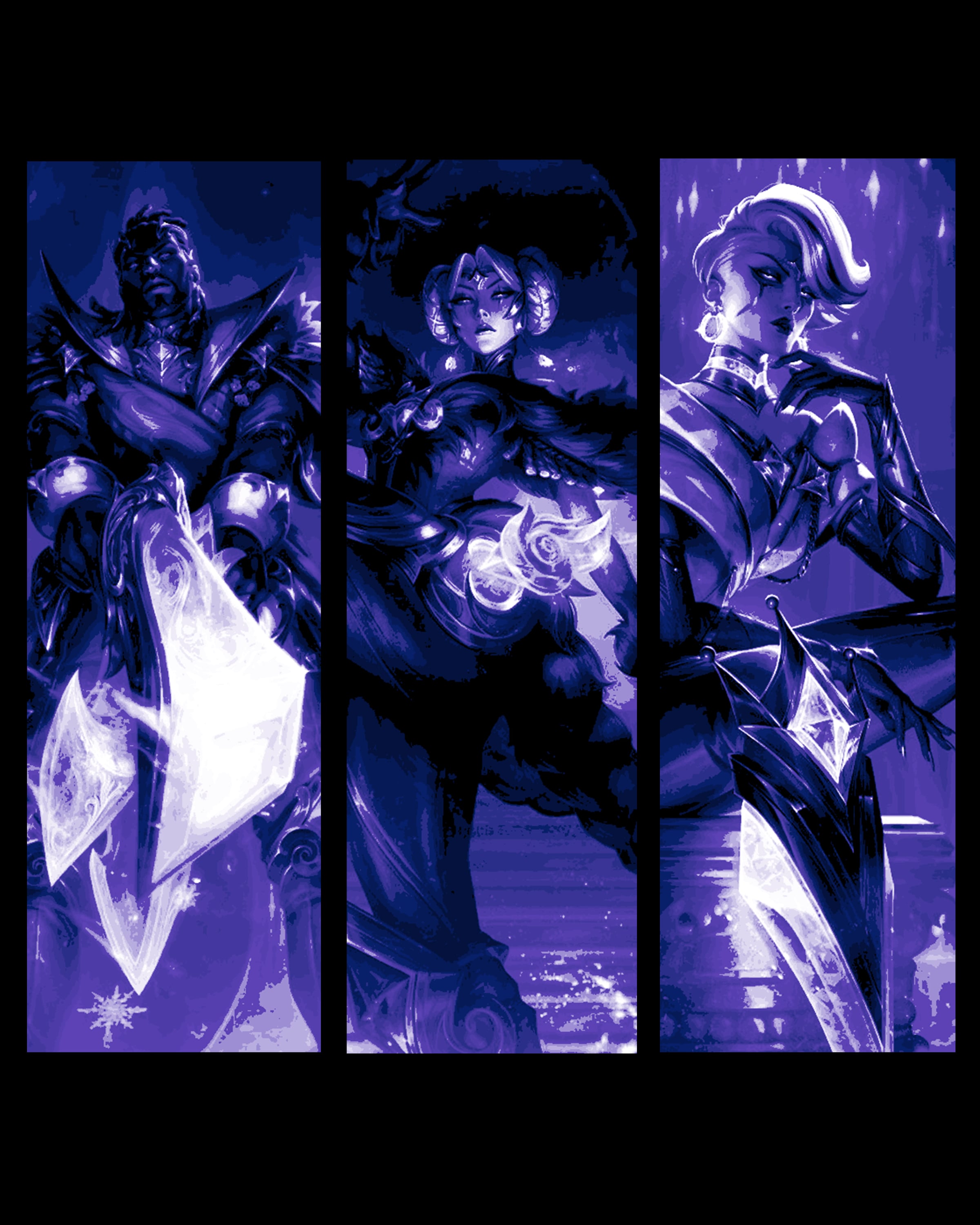Fan art in Hueforge - League of Legends friends and enemies - Bookmark set 2 3d model