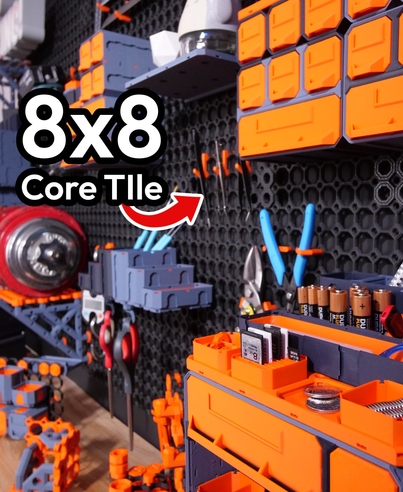 8x8 MU - Center Grid Interfitted - MultiBoard Octagon Plate 3d model