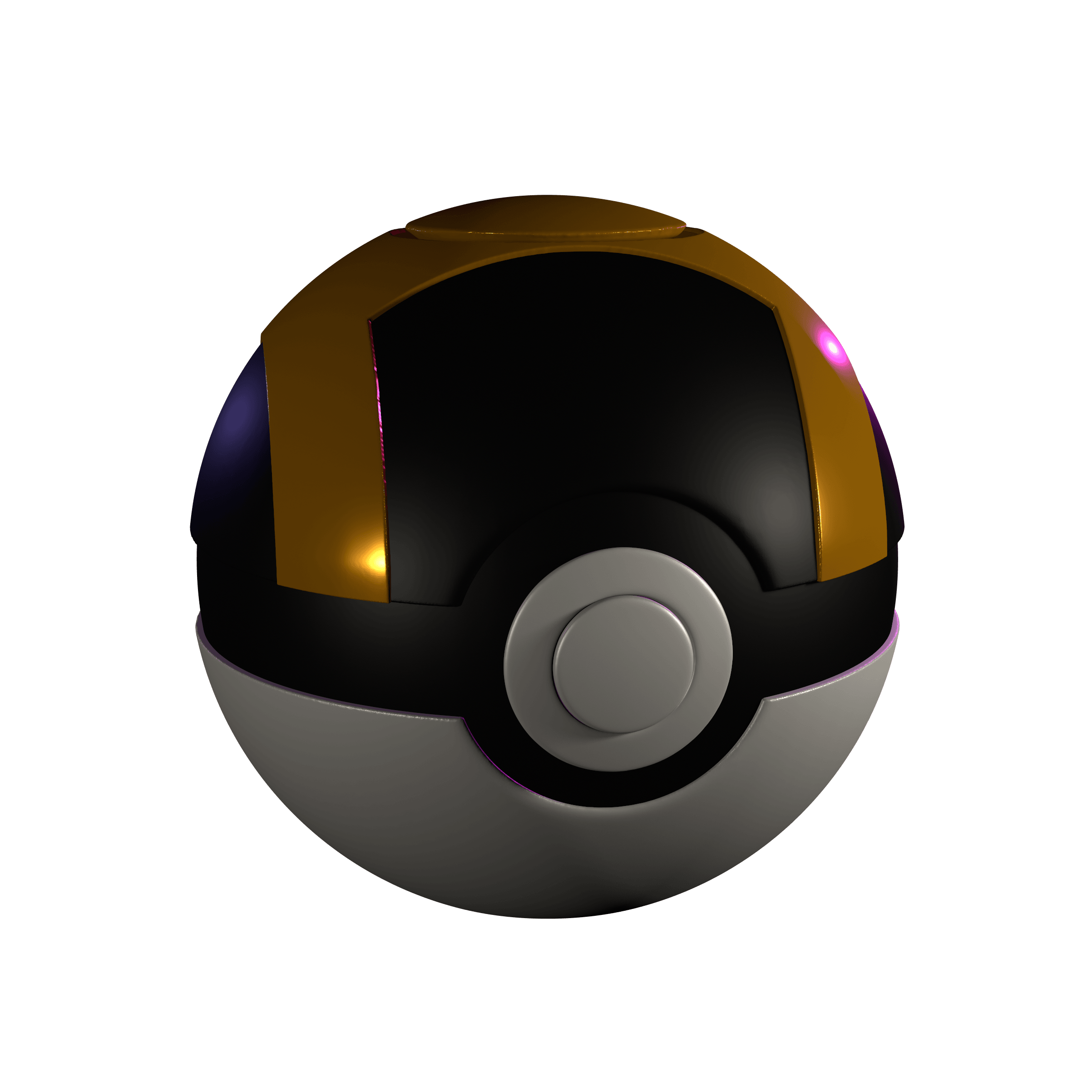 Pokeball Spinner - Ultra Ball 3d model