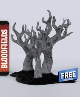 Large Forest - With Free Dragon - 5e DnD Inspired for RPG and Wargamers 3d model
