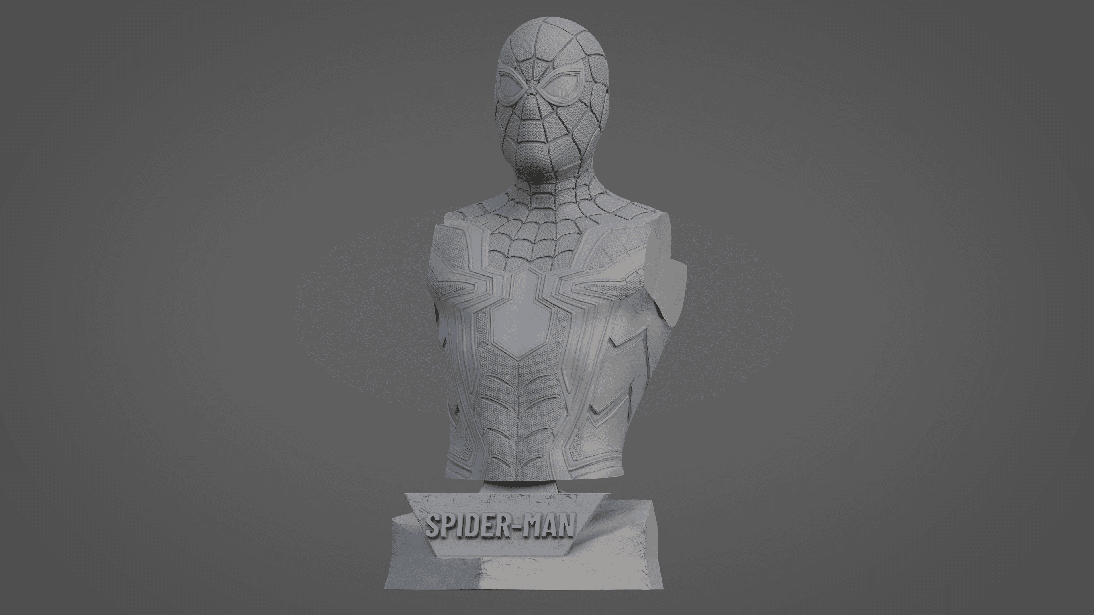 SPIDERMAN ULTRA-DETAILED SUPPORT-FREE BUST 3D MODEL 3d model