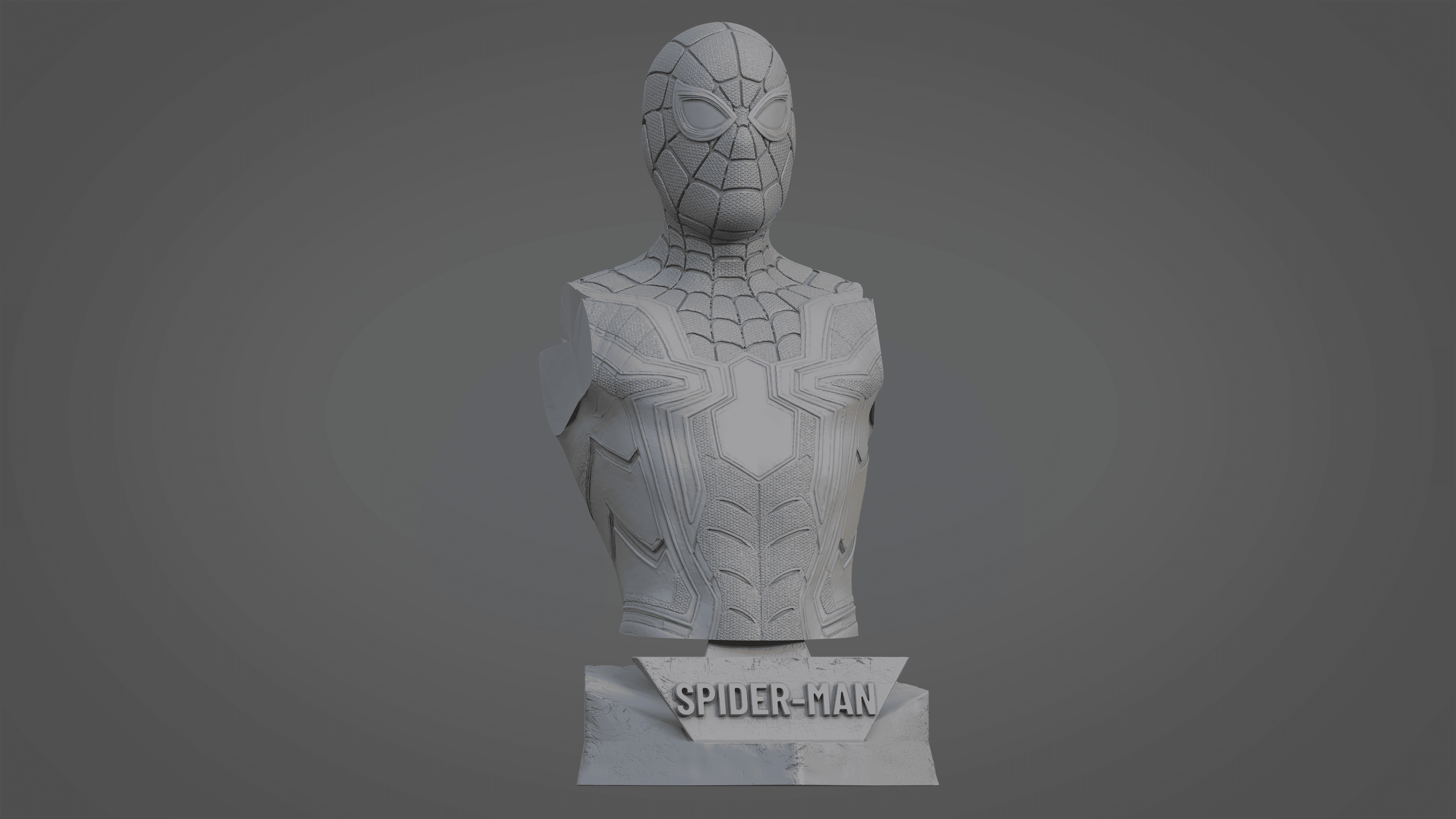 SPIDERMAN ULTRA-DETAILED SUPPORT-FREE BUST 3D MODEL 3d model