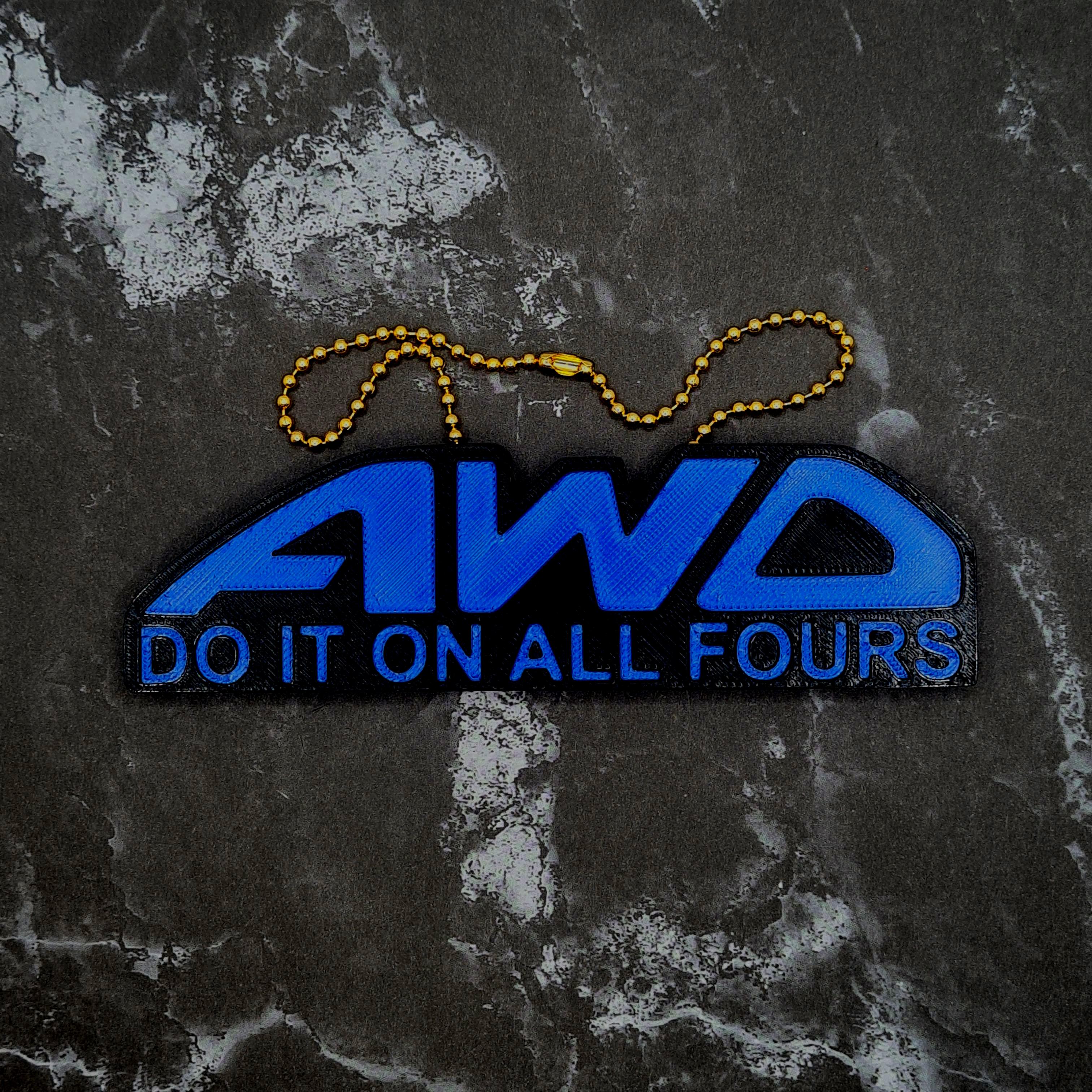 AWD All Fours Charm 3d model