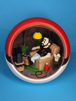 Pokémon Pokéball Diorama 3d model