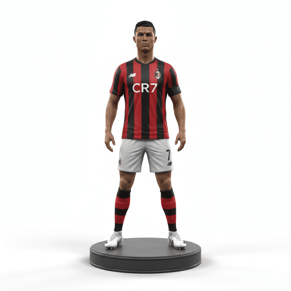 Football Player : Cristiano Ronaldo Football Soccer Legend 3d model