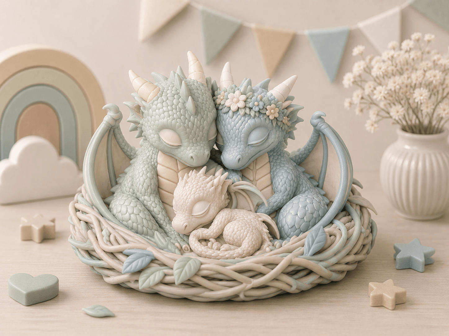 Dragom Nest Family STL.stl 3d model