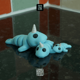 Ultimate Narwhal Fidget & Clicker Collection (4-in-1 Master Pack) 3d model