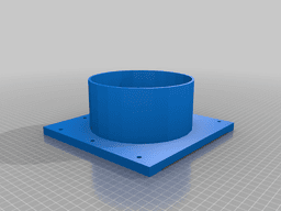 Ventilation Blast Gate V1.0 (6-Inch, 3-Part, Assemble-Ready) 3d model