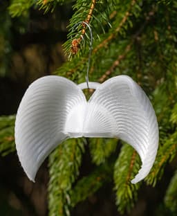 Angel's Wings Christmas Ornament - Printed with MatterHackers Transparent - 3d model