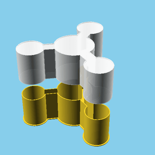 Molecule Symbol, nestable box (v1) 3d model