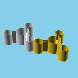 Molecule Symbol, nestable box (v1) 3d model