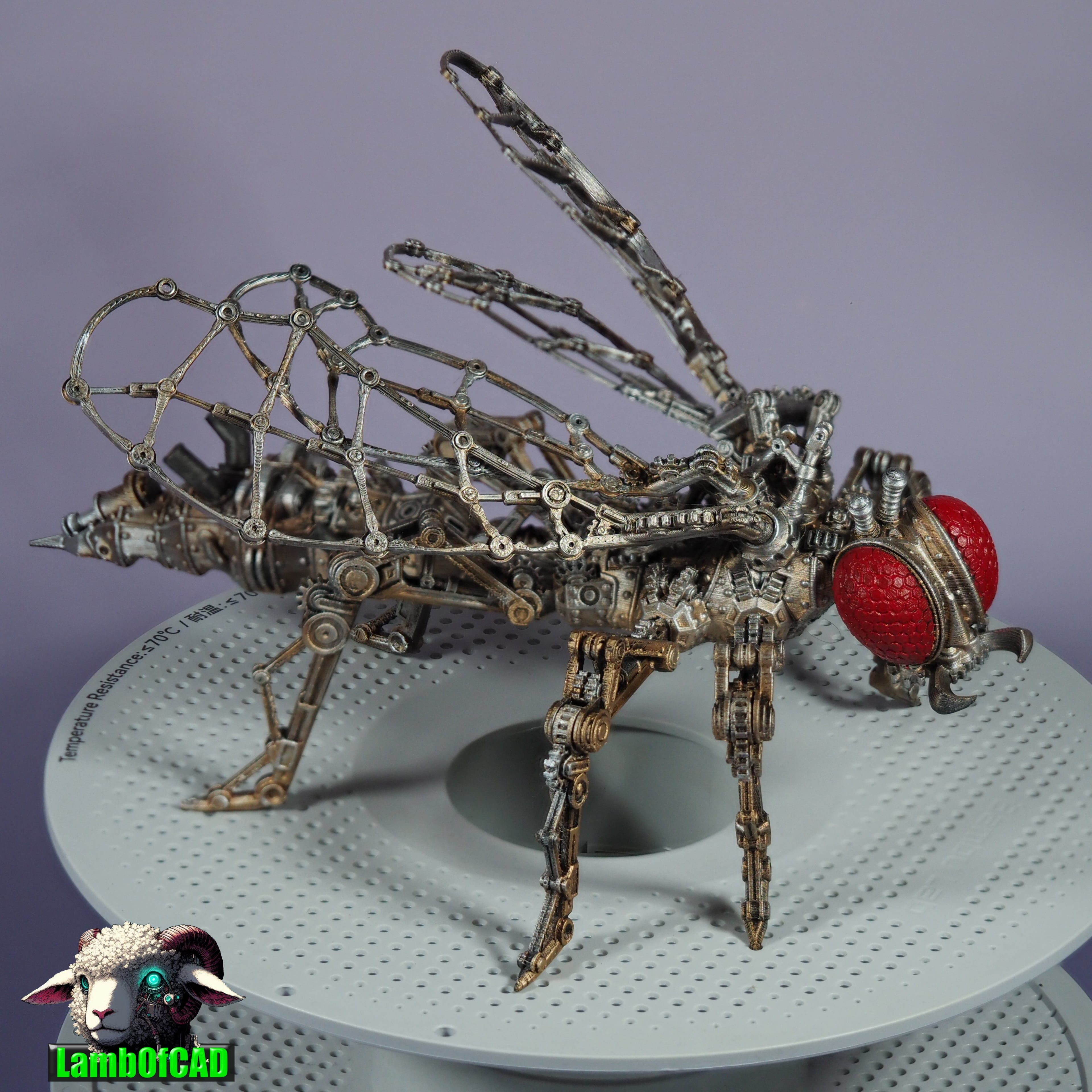 Steampunk Wasp, Articulated 3d model