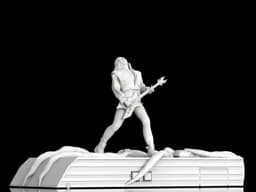 Eddie’s Ultimate Solo - Upside Down Rooftop Concert 3D Printable Model 3d model