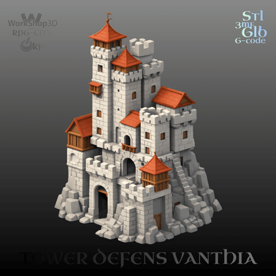 Tower Defens KF2 – Fantasy RPG Terrain - WorkShop3D 3d model