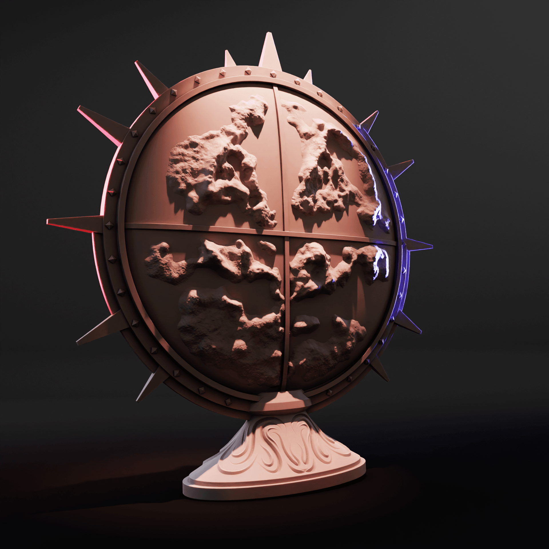 World Domination Map 3d model