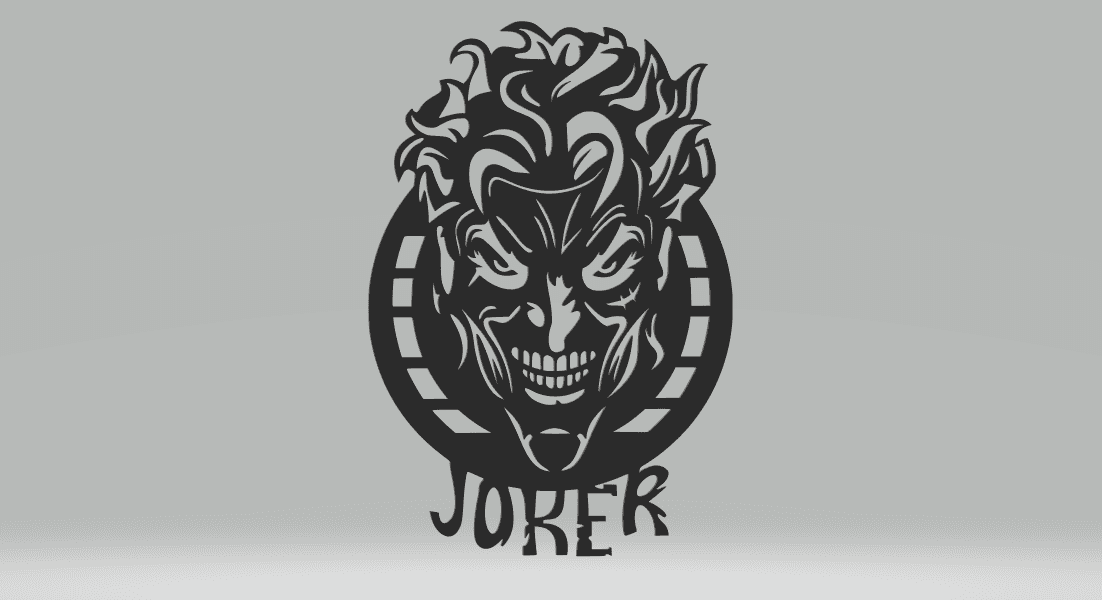 Joker 2D Art.stl 3d model