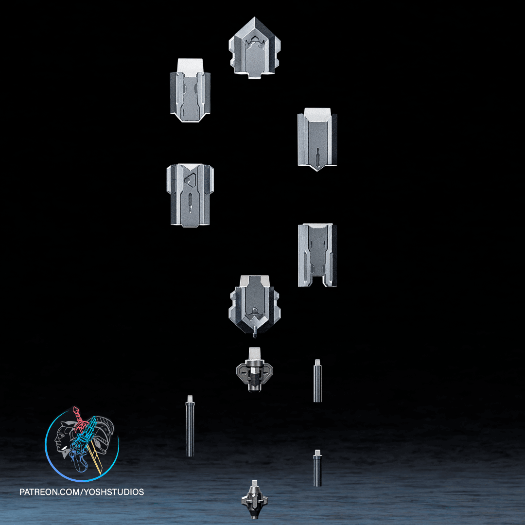 Mech Lupus Sword 3D Printer STL File 3d model