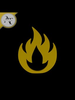 Simple Flame Symbol - 2D Art 3d model