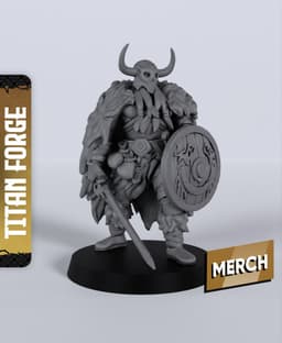Bjorn Barbarian - With Free Dragon - 5e DnD Inspired for RPG and Wargamers 3d model