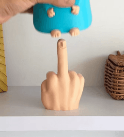 Mr. Nice Guy With Surprise / Hidden Middle Finger 3d model