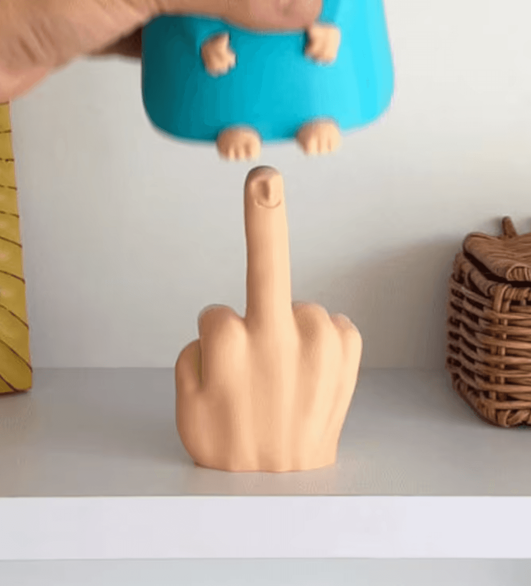 Mr. Nice Guy With Surprise / Hidden Middle Finger 3d model