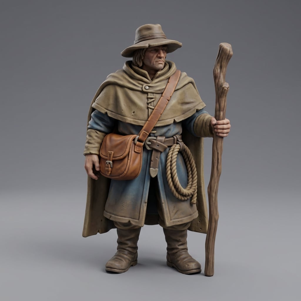 Iris and Orin - Mule Handler STL - Caravan Essentials 3d model