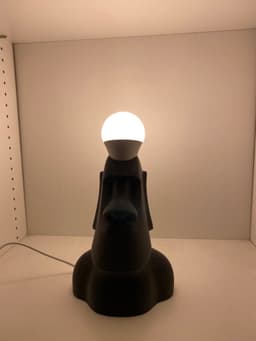 Moai Head - Bright Idea Lamp. (very simple) 3d model
