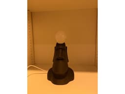 Moai Head - Bright Idea Lamp. (very simple) 3d model