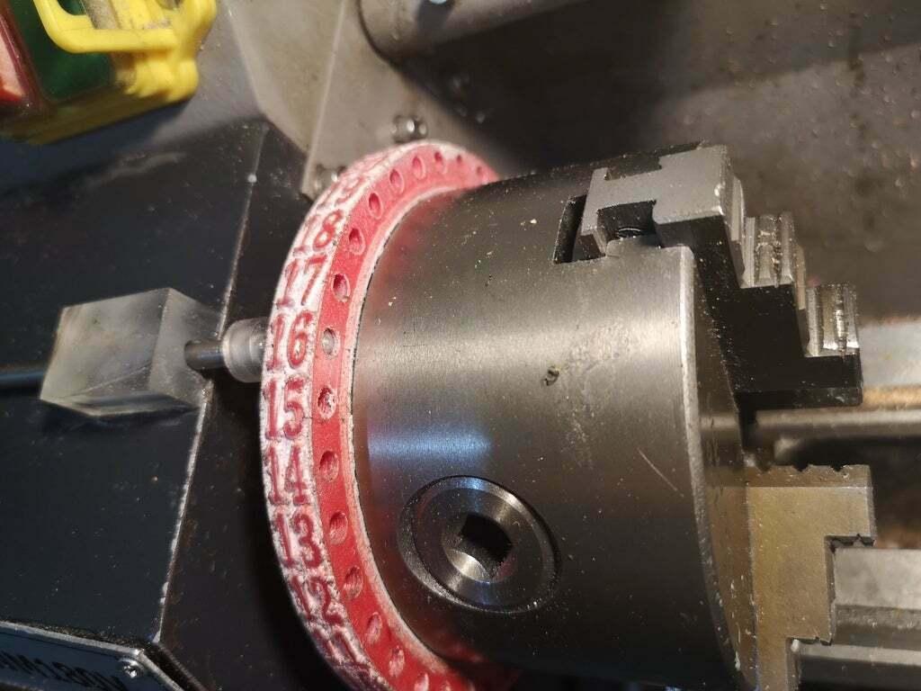 36 degree index for 100mm lathe chuck 3d model