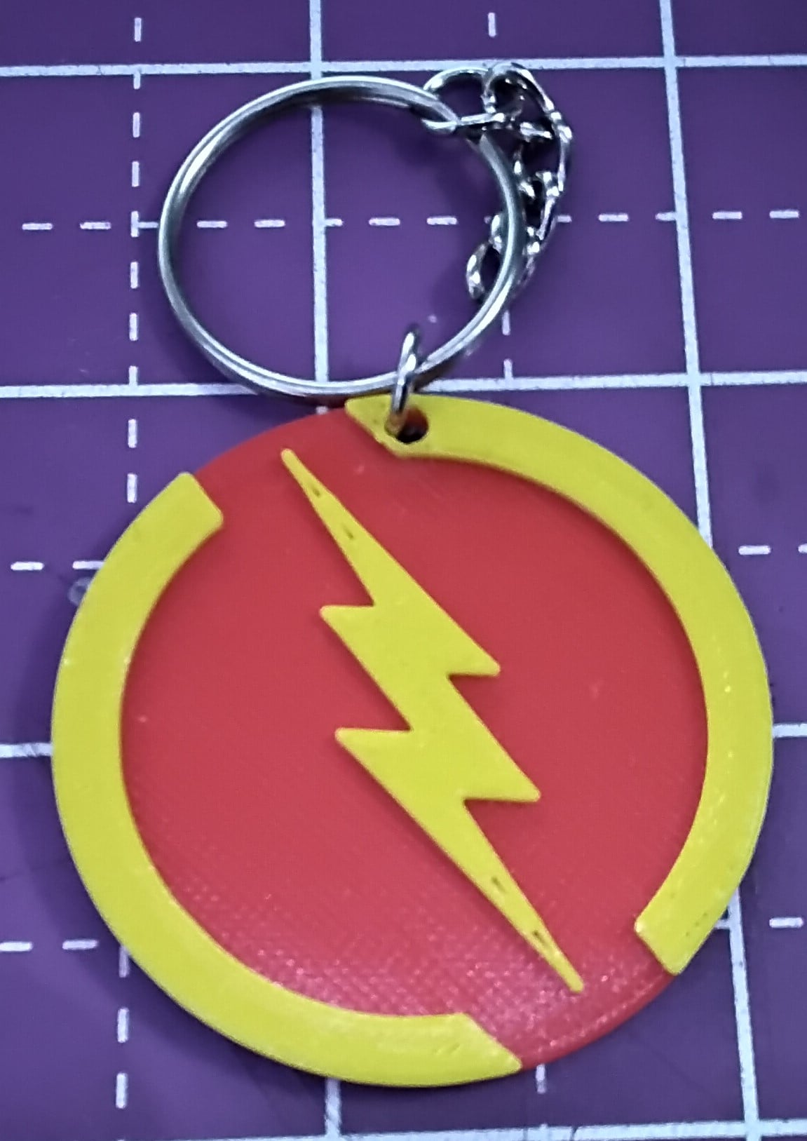 Flash Logo Keychain poke free 3d model