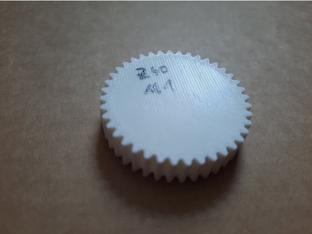 Crown Gear Module 1 Teeth 42, Pinion Module 1 Teeth 40 3d model