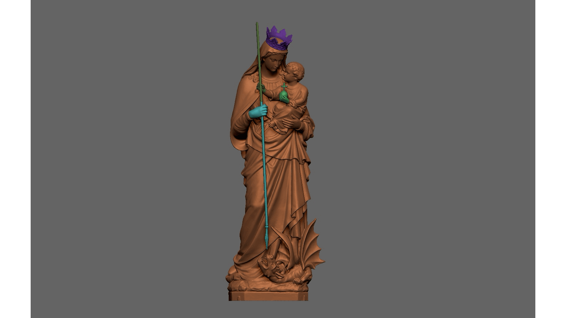 Our Lady Victory 3D Scanning STL Printable 3d model