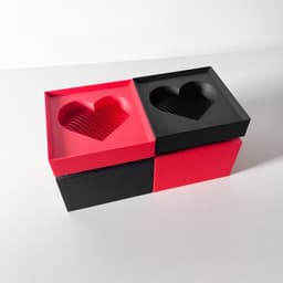 Valentine's Day Gift Box or Jewelry Holder | Modern Heart Gift Box 3d model