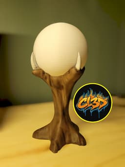 Orb with Claw Stand LED Night Light 3d model