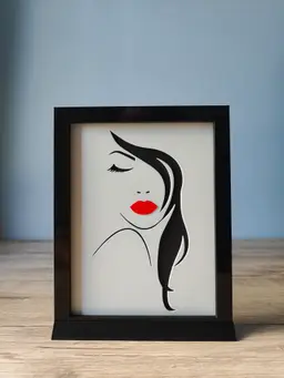 A Woman's Face Shadow Box C 3d model