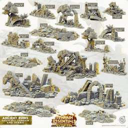 Ancient Ruins Set (Pre-Supported) 3d model