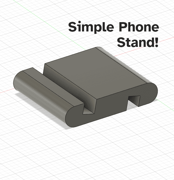 phone stand simple slot shape.stl 3d model
