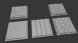 Dungeon Floor Tiles - Assorted Sizes (DND / TTRPG) 3d model